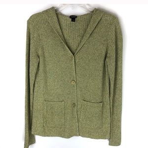 Eileen Fisher Ribbed Knit Silk Cardigan